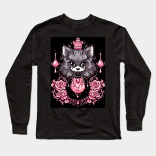 Cute Black Pom Long Sleeve T-Shirt